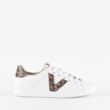 Tenis Piel Glitter Taupe