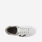 Tenis Piel Glitter Taupe