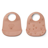 2 Baberos silicona Conchas