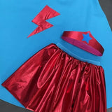 Kit disfraz de Superheroína Azul