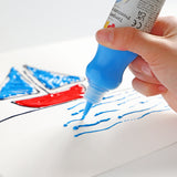 Tempera de alta calidad en botella con pico medidor, 6 colores.