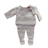 Conjunto largo 3 piezas Gris