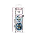 2 Chupetes BIBS Colour Simétrica Liberty Chamomile Lawn Baby Blue