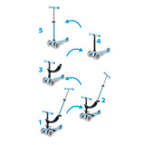Patinete Mini2Grow Deluxe Azul