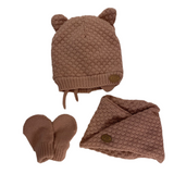 Conjunto bebé 3 piezas rosa