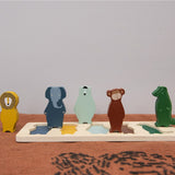 Puzzle de formas de madera