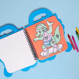 Libro con Pinturas y Pegatinas Dinos
