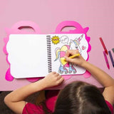 Libro con Pinturas y Pegatinas Unicornio Lily