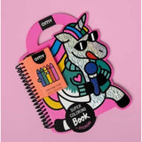 Libro con Pinturas y Pegatinas Unicornio Lily