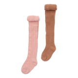 Pack 2 leotardos Rosado / Marrón