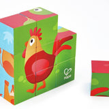 Puzzle de Bloques de Animales de Granja