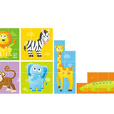 Puzzle de Bloques de Animales de la Selva