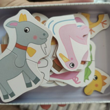 Puzzles 13 en 1: Animales de la Granja
