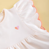 Vestido jogging ondas crudo