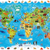 Detective Puzzle - Mapamundi de los Animales