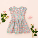 Vestido Jaretas Liberty costa Azul