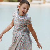 Vestido Jaretas Liberty costa Azul