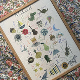 Lámina enmarcada Alphabet