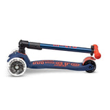Patinetete Maxi Deluxe Plegable LED Azul/Rojo