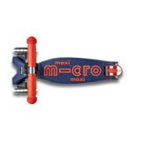 Patinetete Maxi Deluxe Plegable LED Azul/Rojo