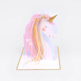 Tarjeta Popup Unicornio