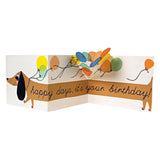 Tarjeta Popup Sausage Dog