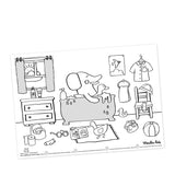 Pack 40 Manteles Para Colorear