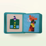 Libro Sensorial con Mochila Verde - El Armario