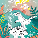 DINOSAURIOS: 2 Inflables + Pegatinas de Espuma