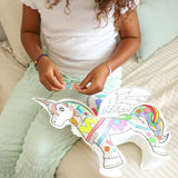 UNICORNIO: 1 Inflable Gigante + Pegatinas Brillantes
