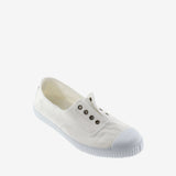 Sandalia lona blanca