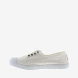 Sandalia lona blanca