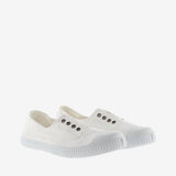 Sandalia lona blanca
