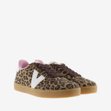 Zapatillas Berlín Serraje Leopardo & Contraste