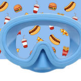 Máscaras de Buceo Junior Azul Claro con Turbante Hamburguesas