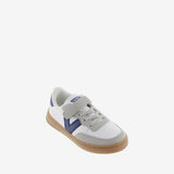 Zapatillas Oslo Tira Efecto Piel & Color Marino