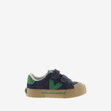 Zapatillas Tribu Horma Ancha Serraje & Contraste Marino