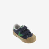 Zapatillas Tribu Horma Ancha Serraje & Contraste Marino