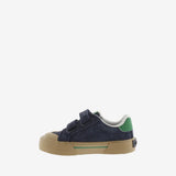 Zapatillas Tribu Horma Ancha Serraje & Contraste Marino