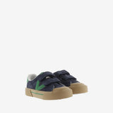 Zapatillas Tribu Horma Ancha Serraje & Contraste Marino