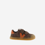 Zapatillas Barefoot Tiras Serraje Marrón