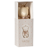 Adorno de metal, Osito de peluche - Blanco roto/Rosa