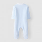 Pelele Terciopelo Cuello Redondo Azul