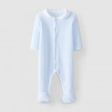 Pelele Terciopelo Cuello Redondo Azul