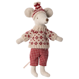 Ratón de invierno con juego de esquí, Mamá