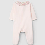 Pelele Terciopelo Cuello Volantes Estampado Floral