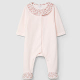 Pelele Terciopelo Cuello Volantes Estampado Floral