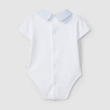 Body manga corta con cuello