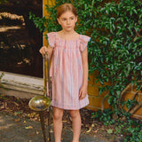 Vestido en Tejido a Rayas