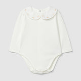 Body Cuello Bordado Flores Delicadas